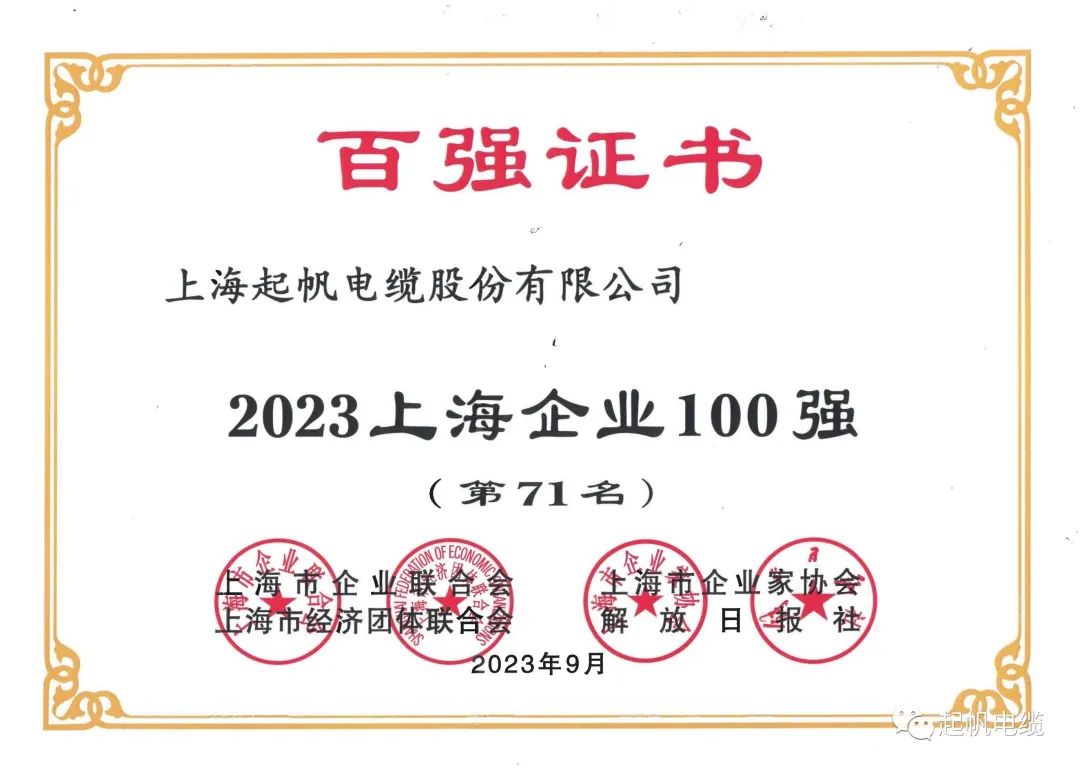 23年上海企業百強第71名