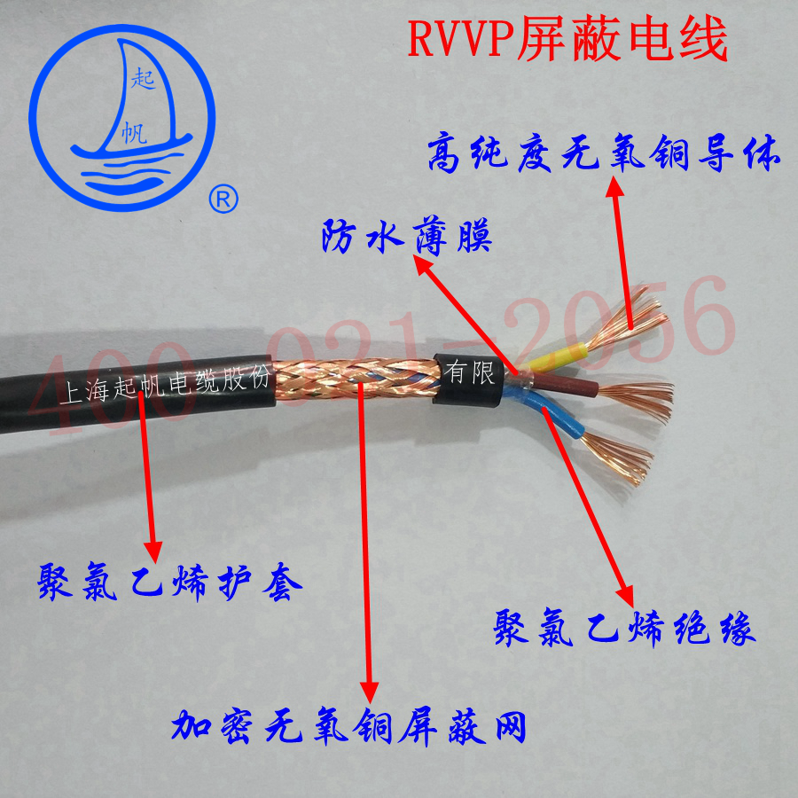 RVVP3X0.75起帆屏蔽線